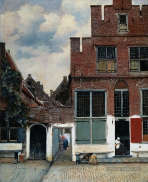 La petite rue baroque Johannes Vermeer Peinture à l'huile